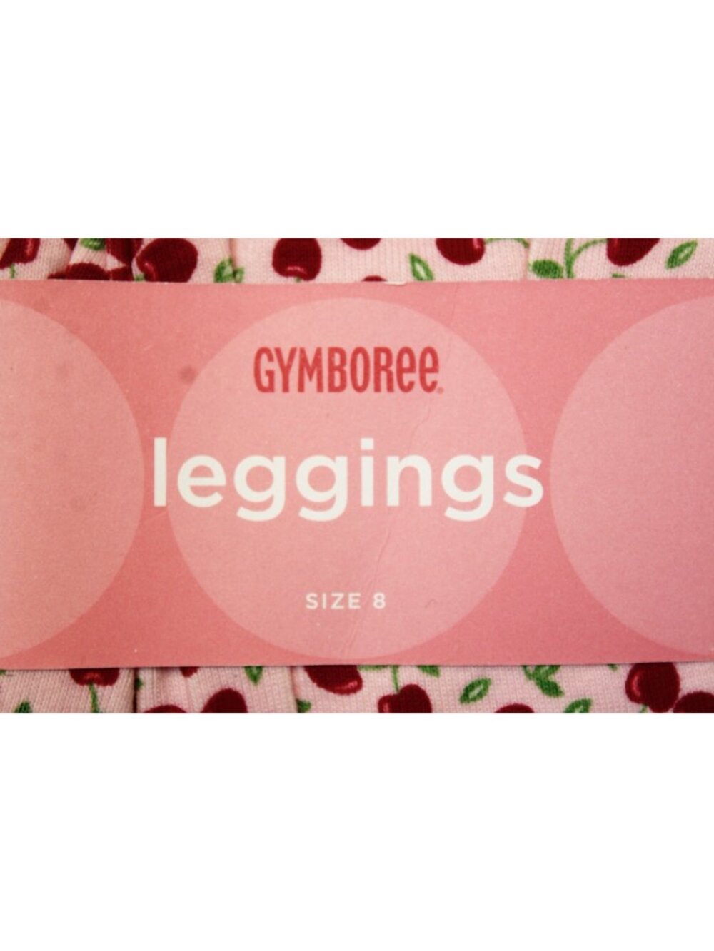 2006 Gymboree Cherry Pie Pink Leggings Cotton sz 8 Pants Fall BTS NEW - Picture 3 of 4
